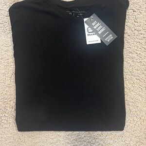 👕 Buckle Black V-Neck cotton Tee 🔥